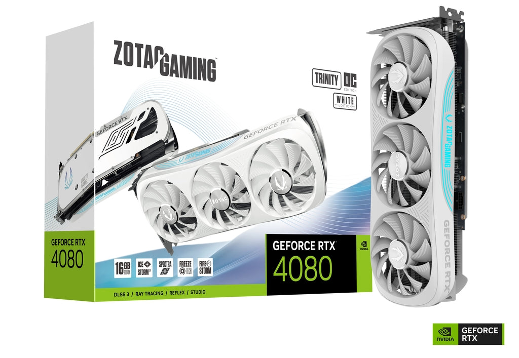 Zotac Graphic Card RTX 4080 Super 16GB Trinity OC White Zotac Graphic Card RTX 4080 Super 16GB Trinity OC White
